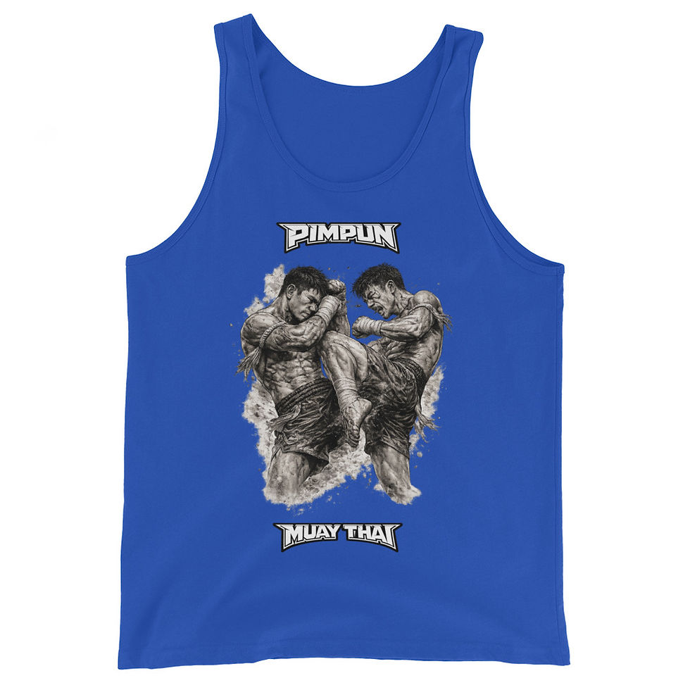 Miniaturbild: Muay Thai Fight Herren Tank Top MMA Kickboxen Gym – PIMPUN