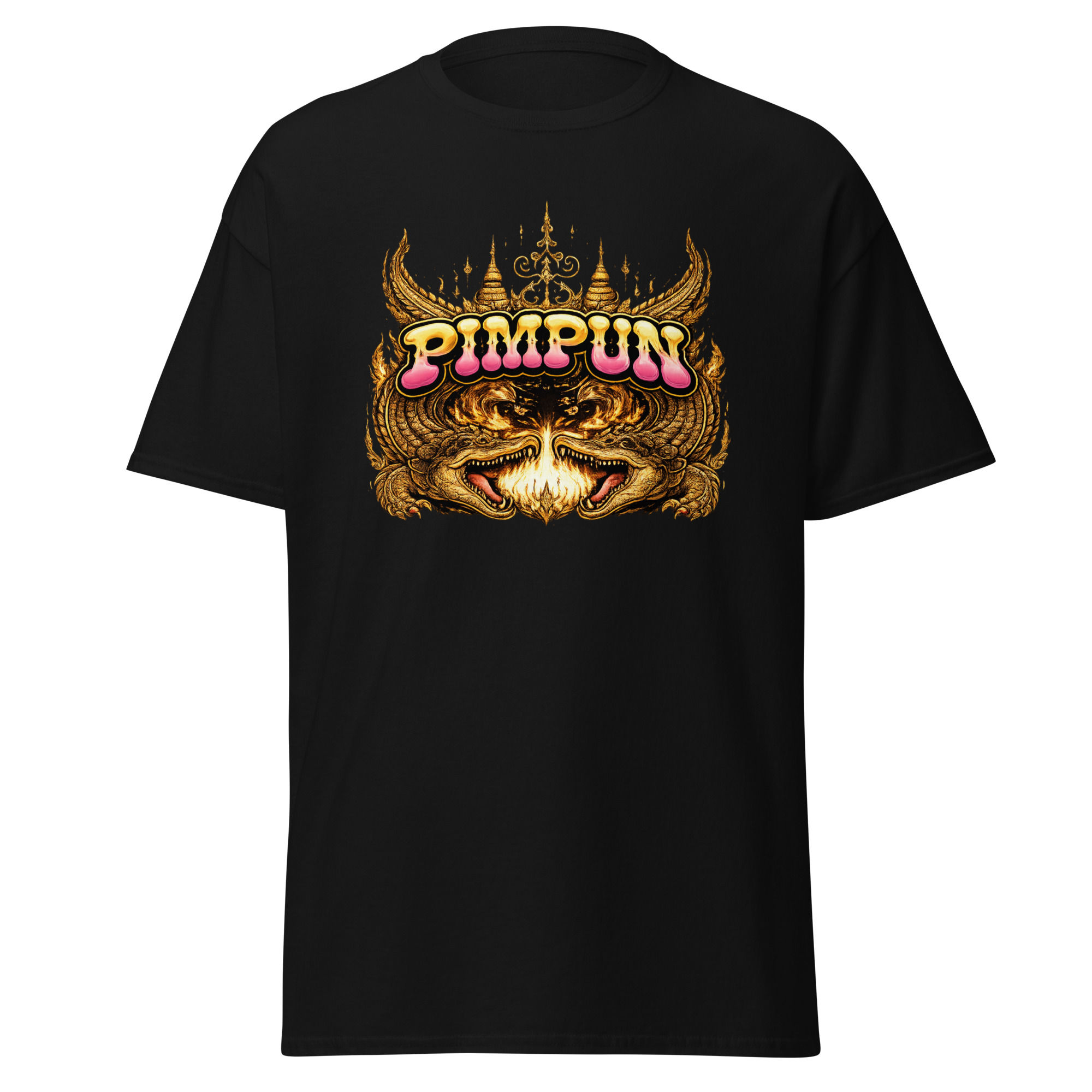 PIMPUN Sak Yant Krokodil T-Shirt – Thai Spirit & Power