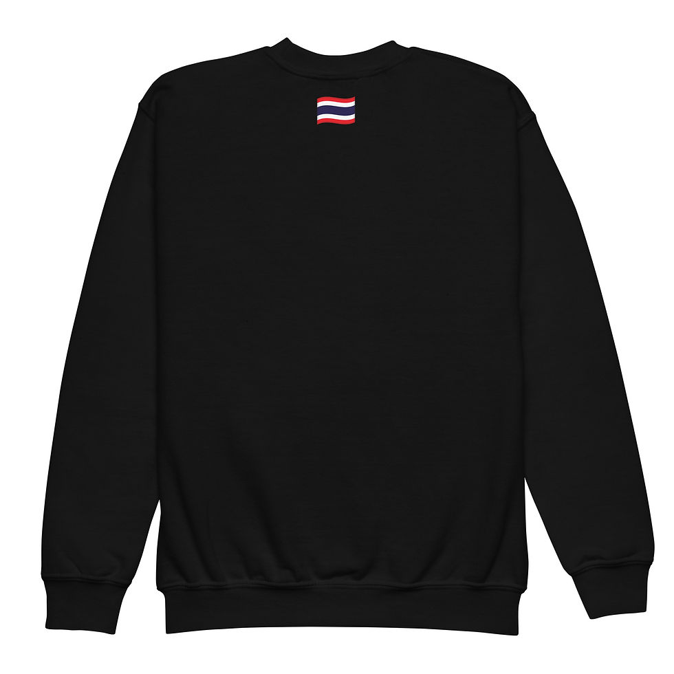 Miniaturbild: Muay Thai Respect Sweatshirt Teens – PIMPUN Crewneck mit Wai Ritual Design