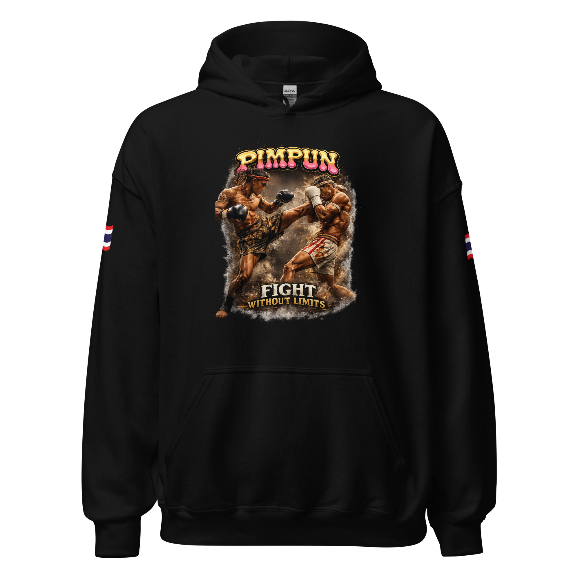 Muay Thai Fight Without Limits Hoodie – PIMPUN Edition