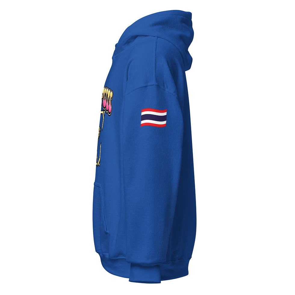 Miniaturbild: PIMPUN Muay Thai Kick Hoodie – Unisex Fighter Hoodie Kickboxing Design