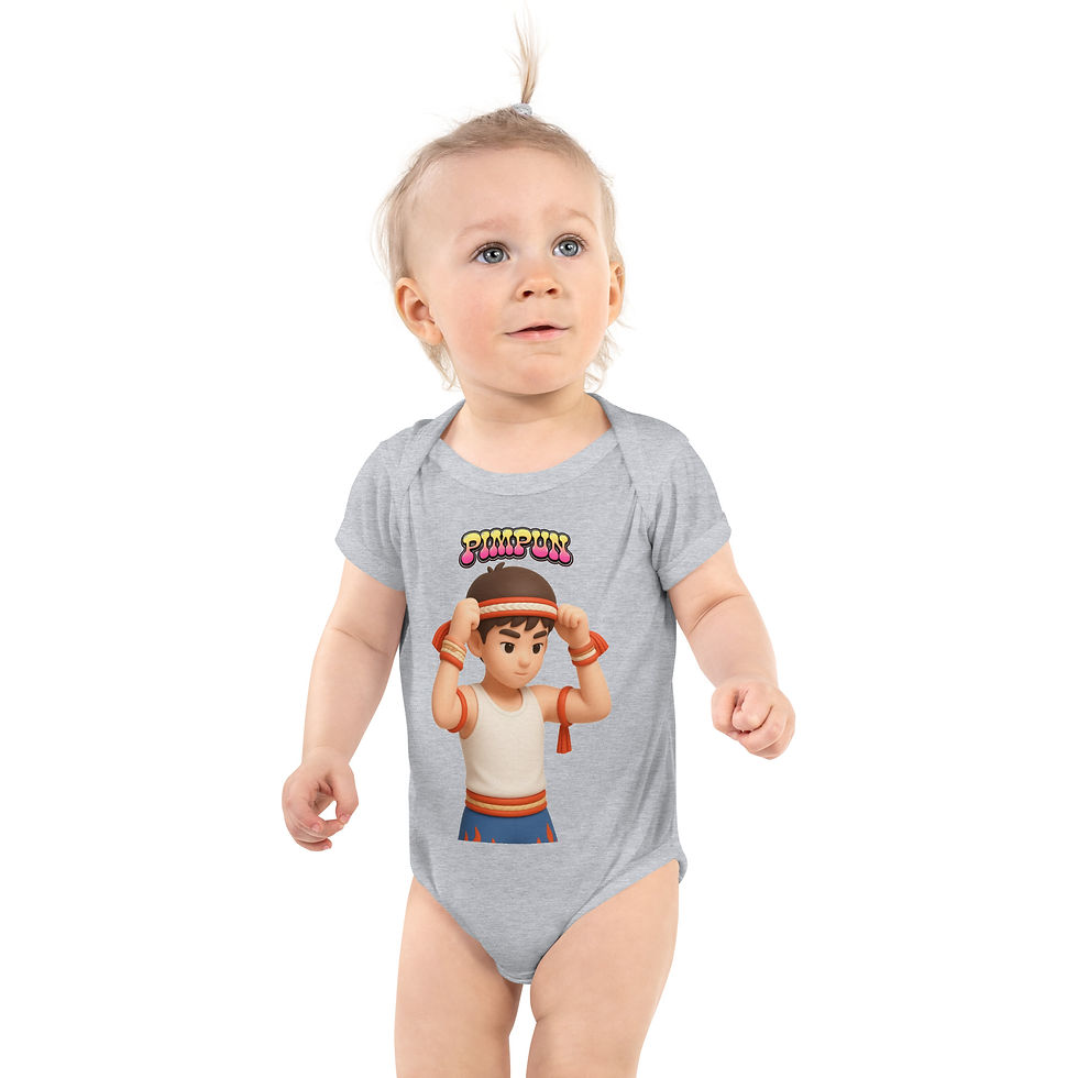 Miniaturbild: Baby Muay Thai Kurzarm-Strampler  | PIMPUN Baby Body 