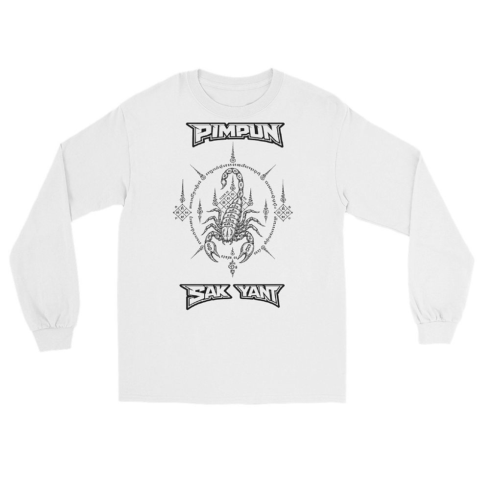 Miniaturbild: PIMPUN SAK YANT SCORPION Longsleeve – Muay Thai Streetwear