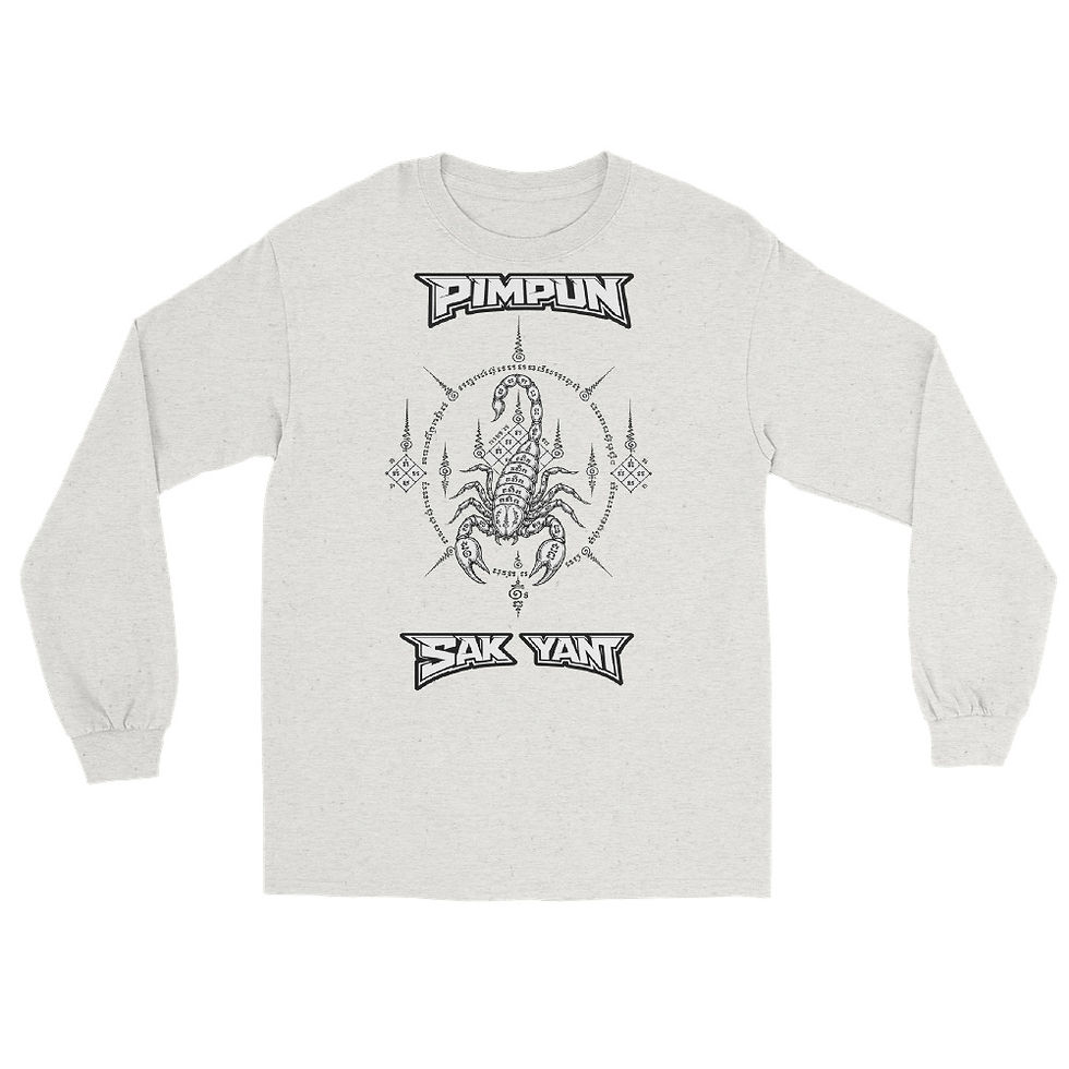 Miniaturbild: PIMPUN SAK YANT SCORPION Longsleeve – Muay Thai Streetwear