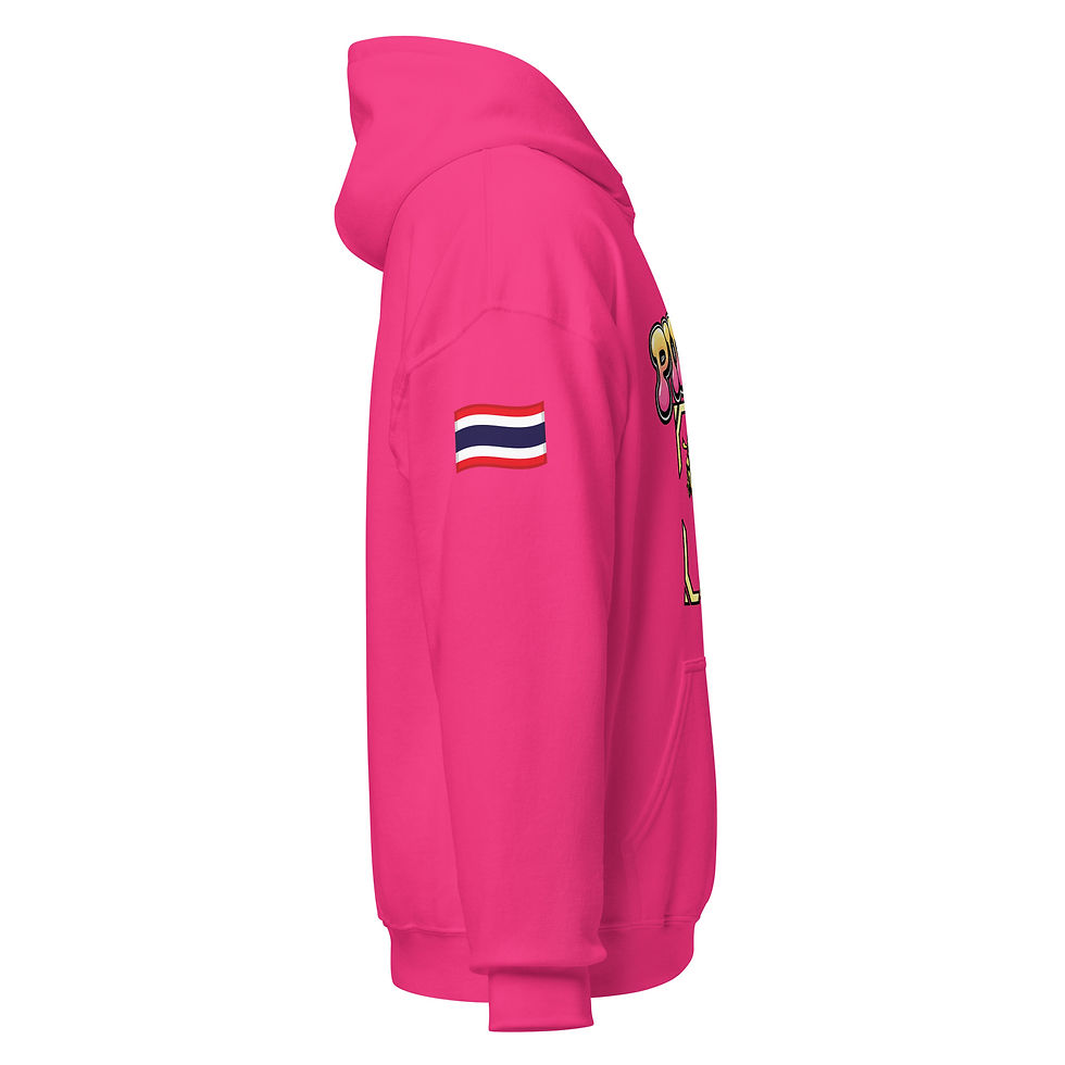 Miniaturbild: PIMPUN Muay Thai Kick Hoodie – Unisex Fighter Hoodie Kickboxing Design