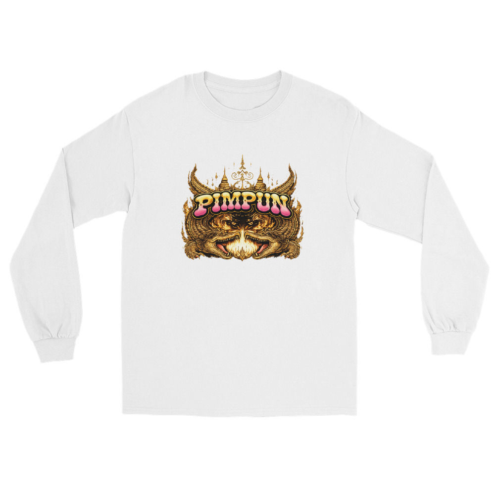 PIMPUN Muay Thai Longsleeve – Crocodile Streetwear 100% Baumwolle
