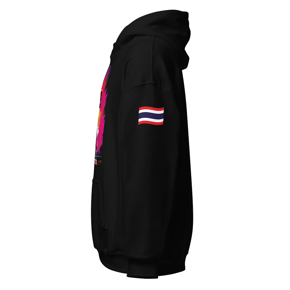 Miniaturbild: PIMPUN Boxer Neon Hoodie – Kraftvoller Fighting Style Unisex Hoodie