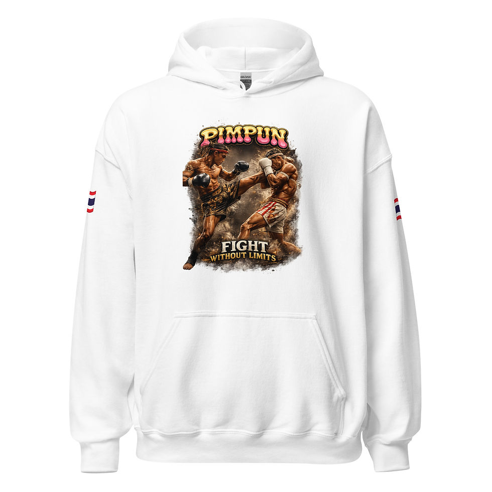 Miniaturbild: Muay Thai Fight Without Limits Hoodie – PIMPUN Edition
