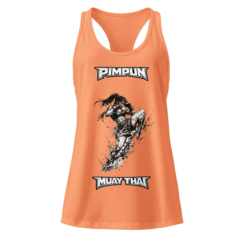 Miniaturbild: Muay Thai Tank Top Damen – Fighter Stance Design Sport & Gym | PIMPUN