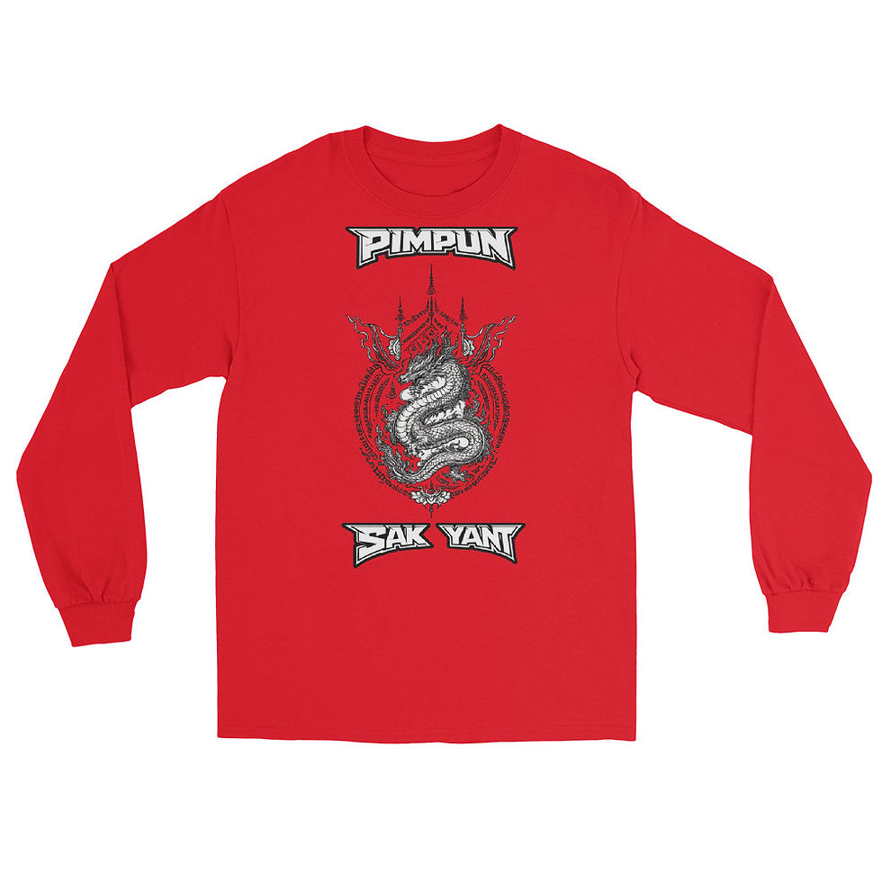 Miniaturbild: PIMPUN SAK YANT DRAGON Longsleeve – Muay Thai Streetwear