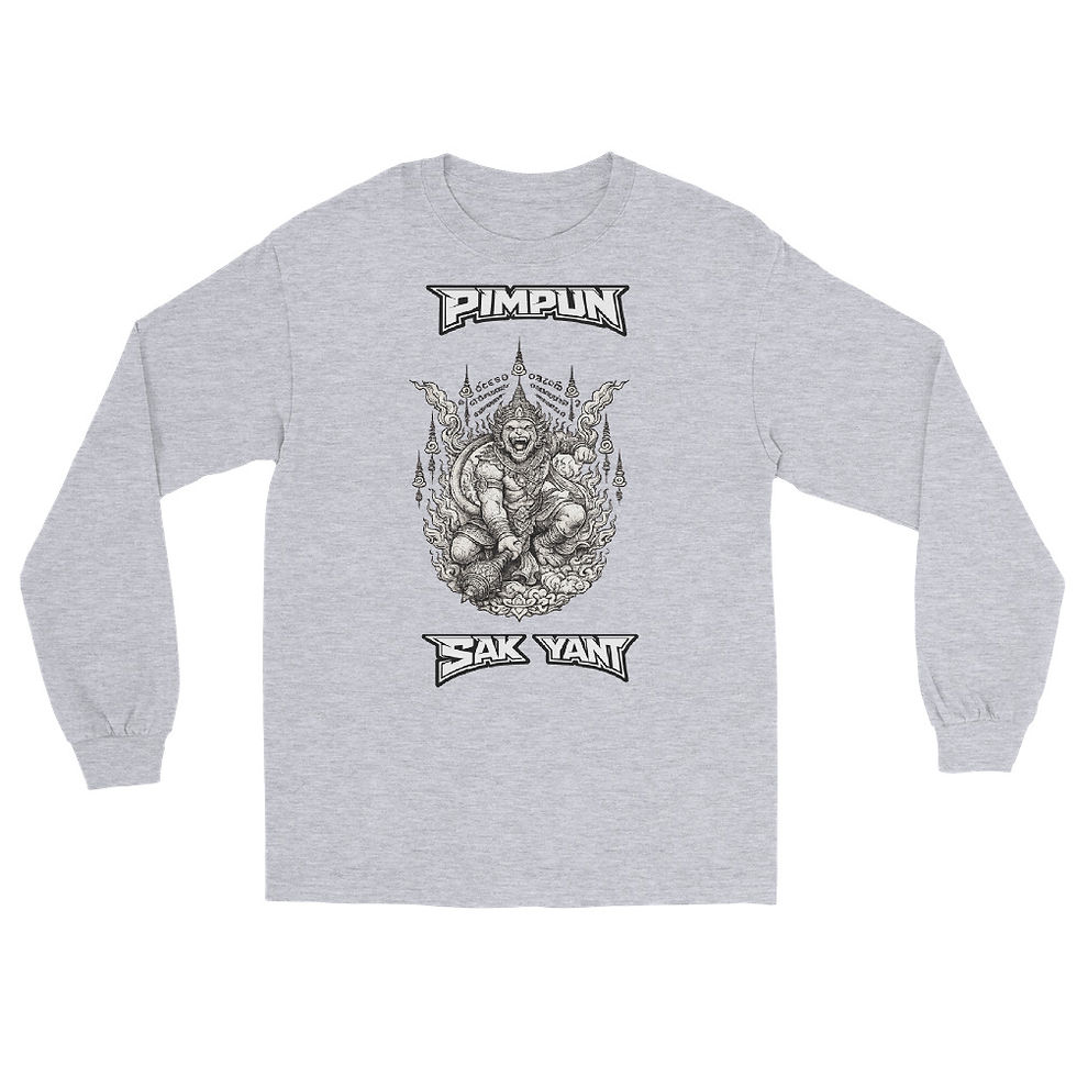 Miniaturbild: PIMPUN Hanoman Sak Yant Longsleeve – Muay Thai Monkey Warrior