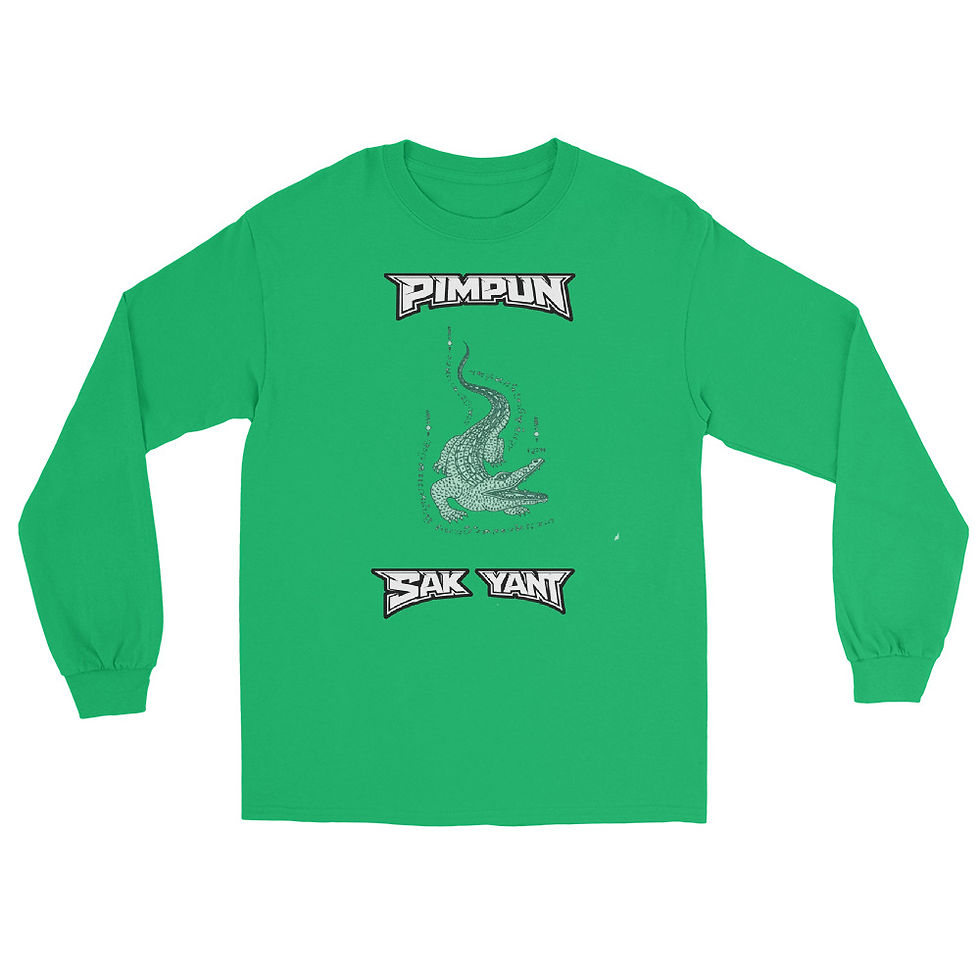 Miniaturbild: PIMPUN SAK YANT CROCODILE Longsleeve – Muay Thai Streetwear