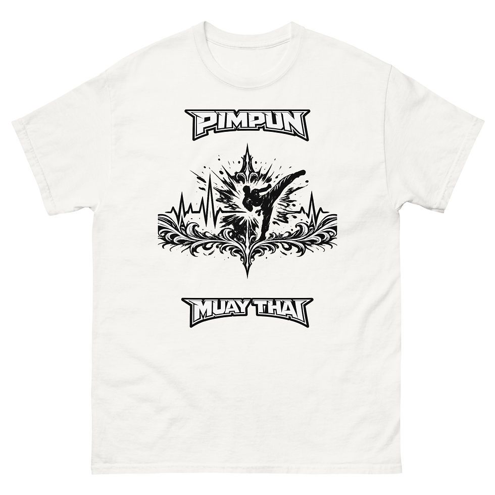 Miniaturbild: Muay Thai Heartbeat Shirt – Fighter Pulse Design | MMA Kickboxen Tee