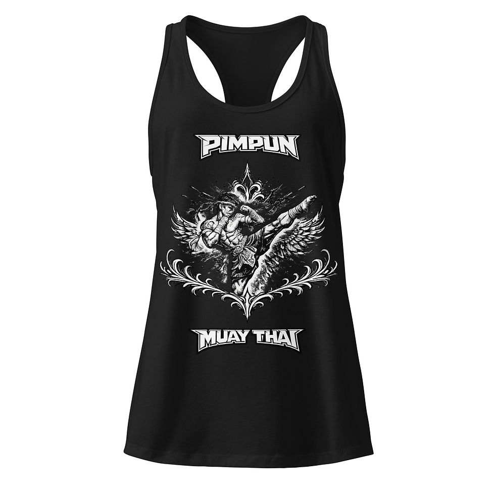 Miniaturbild: Muay Thai Tank Top Damen – Ong Bak Wing Fighter Gym & Kampfsport | PIMPUN