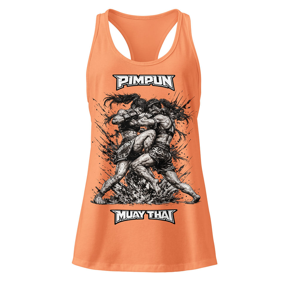 Miniaturbild: Muay Thai Tank Top Damen – Female Fighter Clash Design | PIMPUN