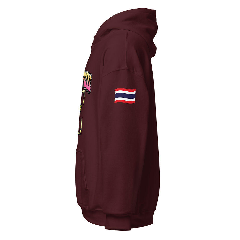 Miniaturbild: PIMPUN Muay Thai Kick Hoodie – Unisex Fighter Hoodie Kickboxing Design