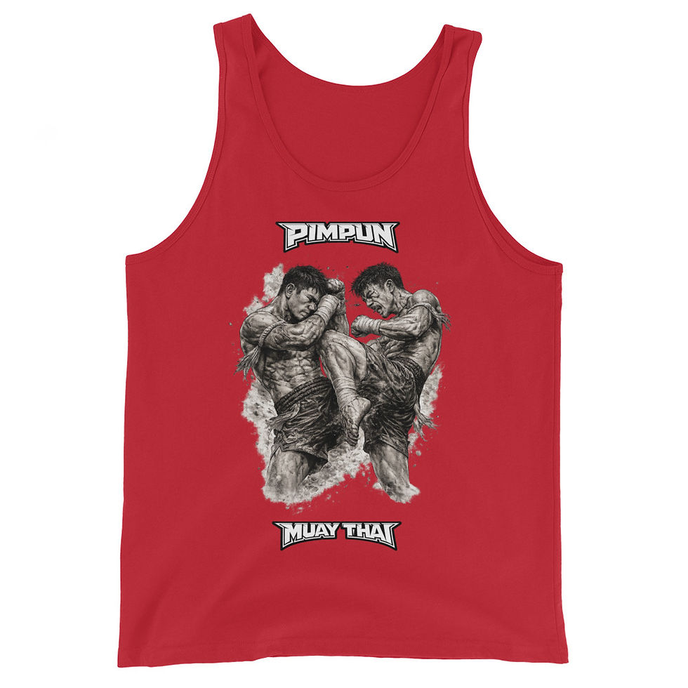 Miniaturbild: Muay Thai Fight Herren Tank Top MMA Kickboxen Gym – PIMPUN