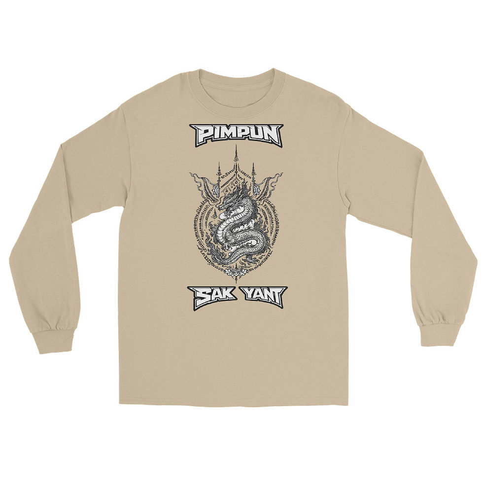 Miniaturbild: PIMPUN SAK YANT DRAGON Longsleeve – Muay Thai Streetwear