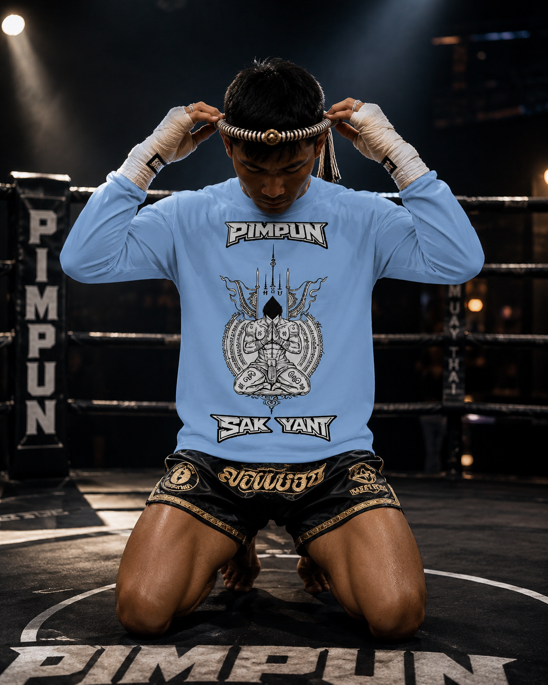 PIMPUN SAK YANT WARRIOR Longsleeve – Muay Thai Fighter Spirit