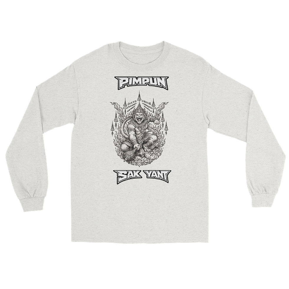 Miniaturbild: PIMPUN Hanoman Sak Yant Longsleeve – Muay Thai Monkey Warrior