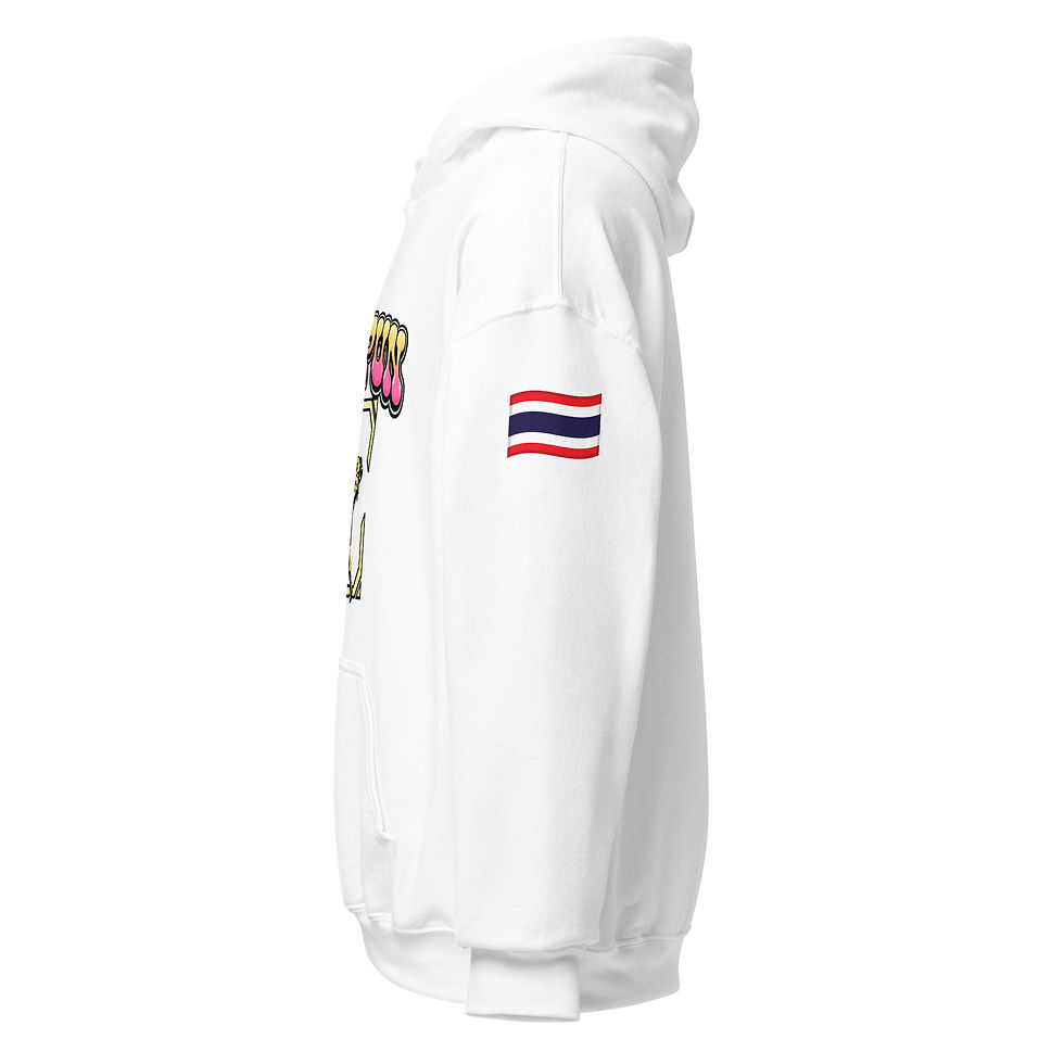 Miniaturbild: PIMPUN Muay Thai Kick Hoodie – Unisex Fighter Hoodie Kickboxing Design