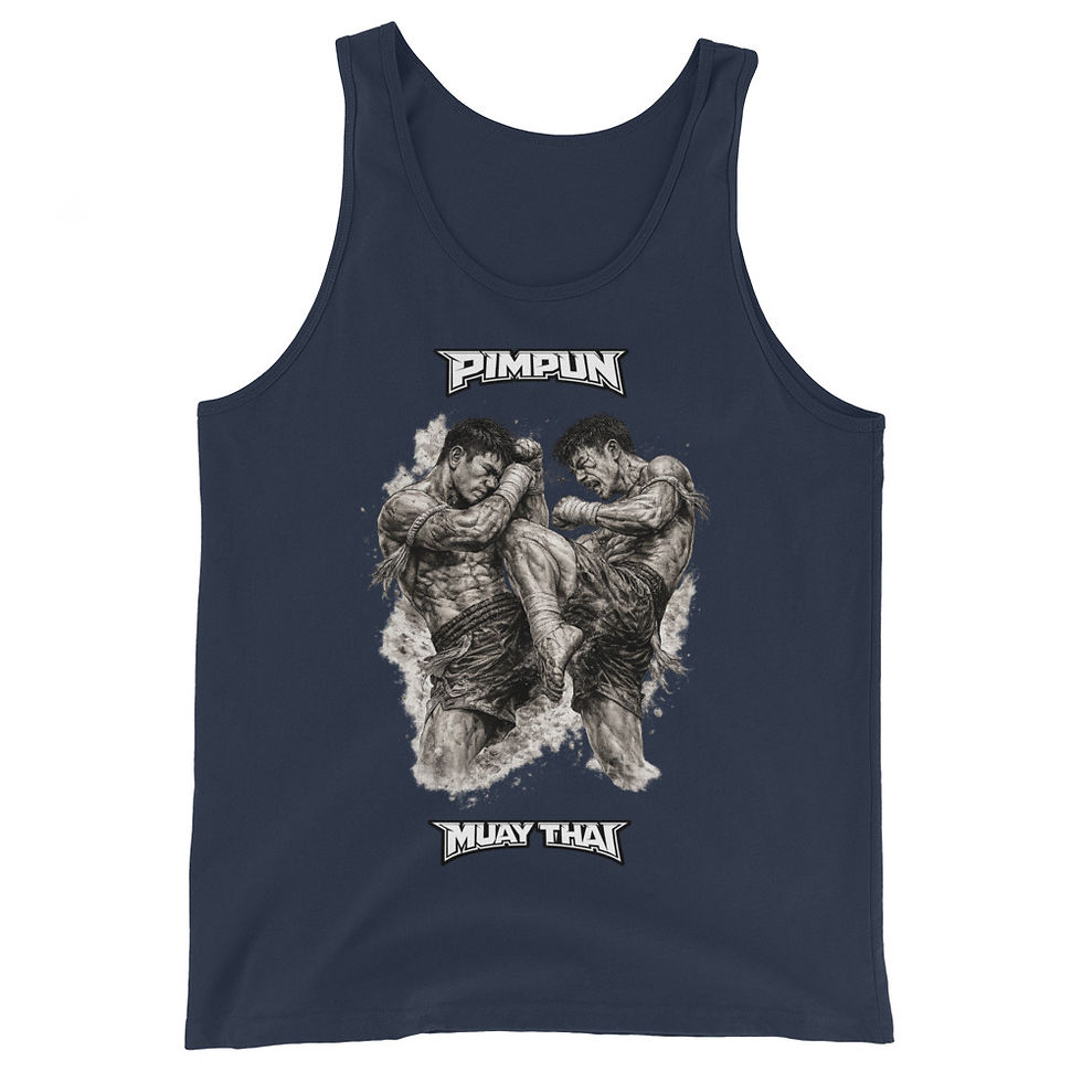 Miniaturbild: Muay Thai Fight Herren Tank Top MMA Kickboxen Gym – PIMPUN