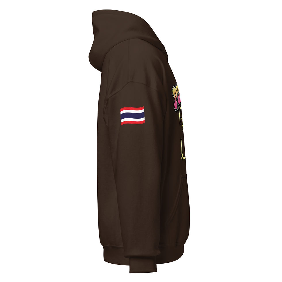 Miniaturbild: PIMPUN Muay Thai Kick Hoodie – Unisex Fighter Hoodie Kickboxing Design
