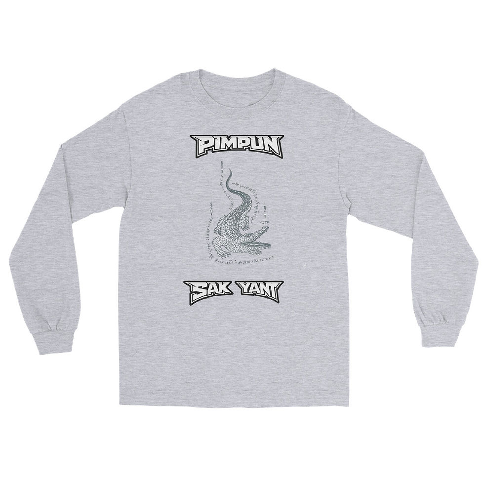 Miniaturbild: PIMPUN SAK YANT CROCODILE Longsleeve – Muay Thai Streetwear