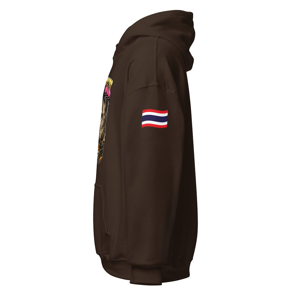 Miniaturbild: PIMPUN Fighter Hoodie – No Fear No Limits Muay Thai Unisex Hoodie