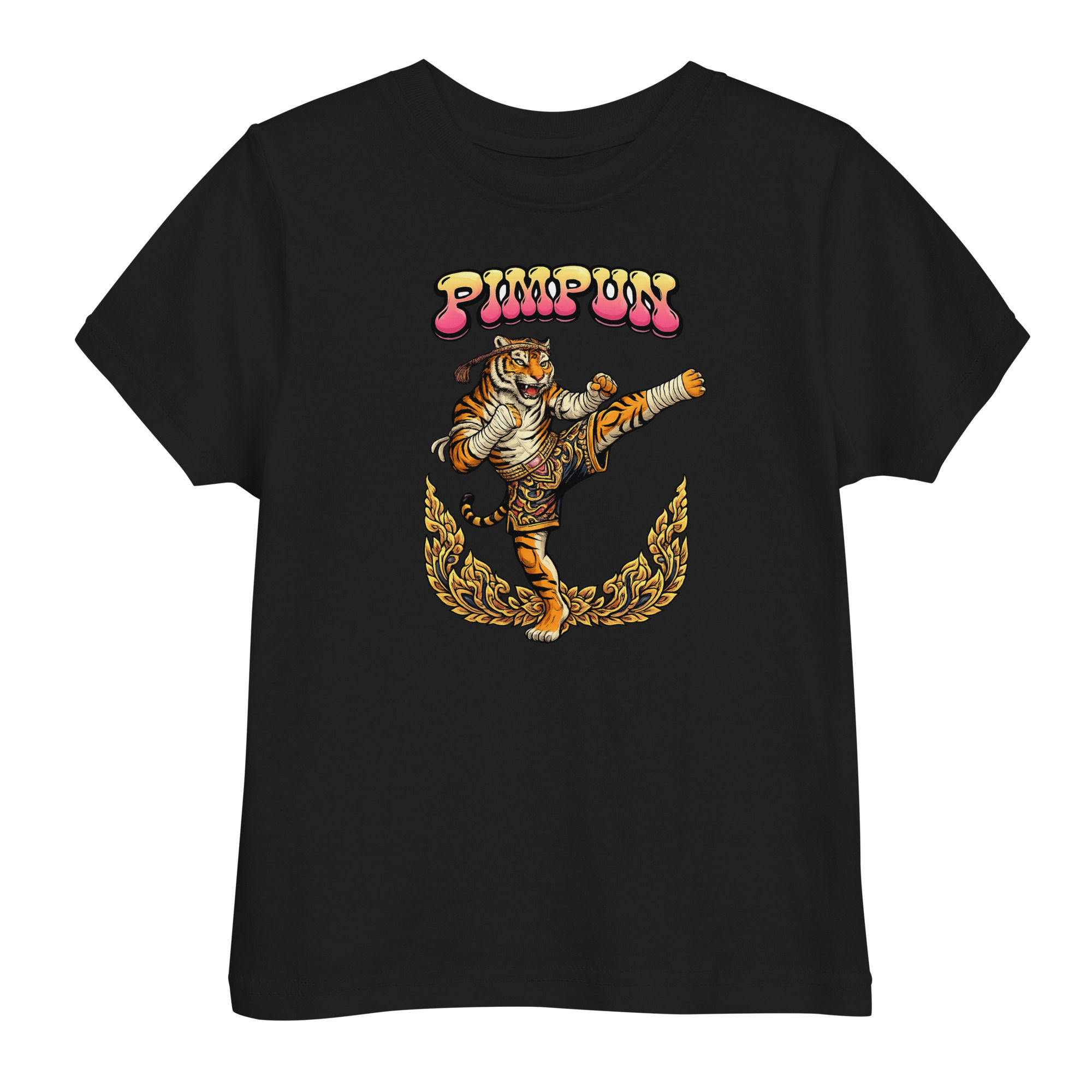 Tiger Muay Thai Kinder T-Shirt – Cooles PIMPUN Power Shirt für kleine Kämpfer