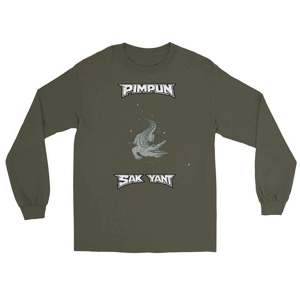 Miniaturbild: PIMPUN SAK YANT CROCODILE Longsleeve – Muay Thai Streetwear