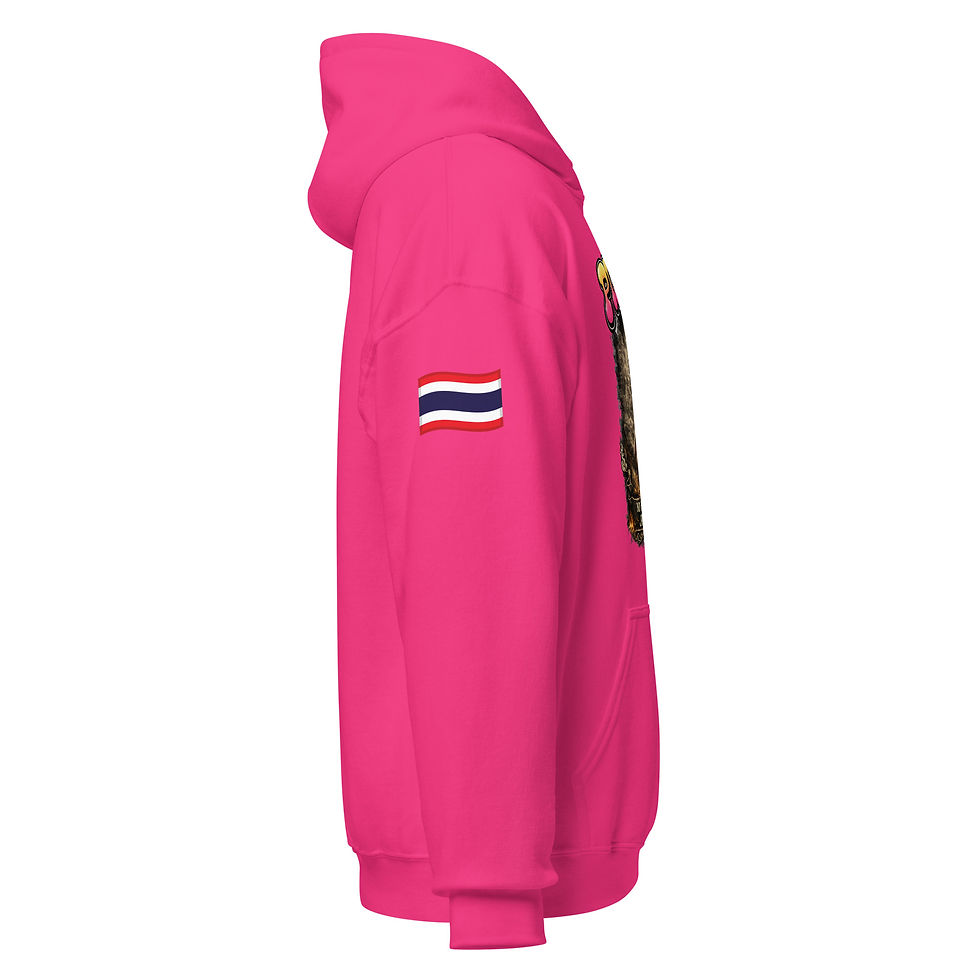 Miniaturbild: PIMPUN Fighter Hoodie – No Fear No Limits Muay Thai Unisex Hoodie