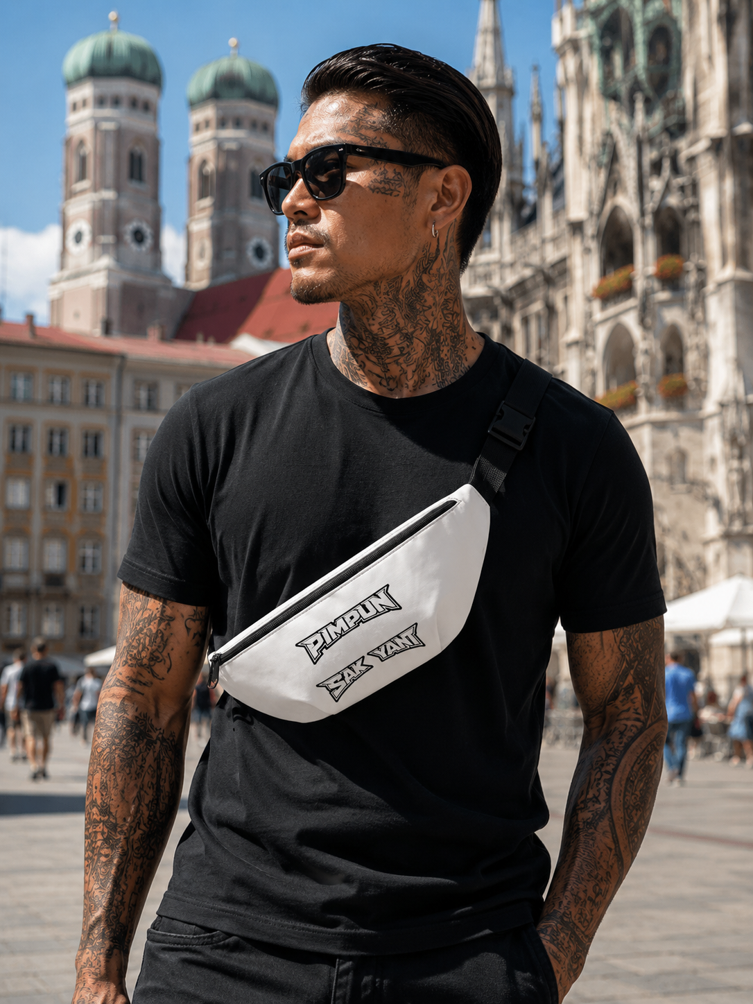 Allover-Gürteltasche PIMPUN Sak Yant Tattoo Ink Style