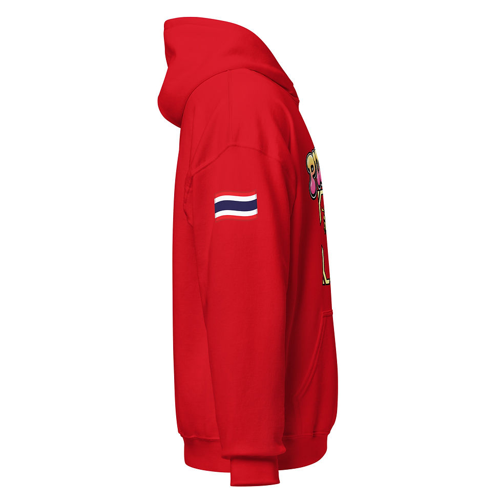 Miniaturbild: PIMPUN Muay Thai Kick Hoodie – Unisex Fighter Hoodie Kickboxing Design