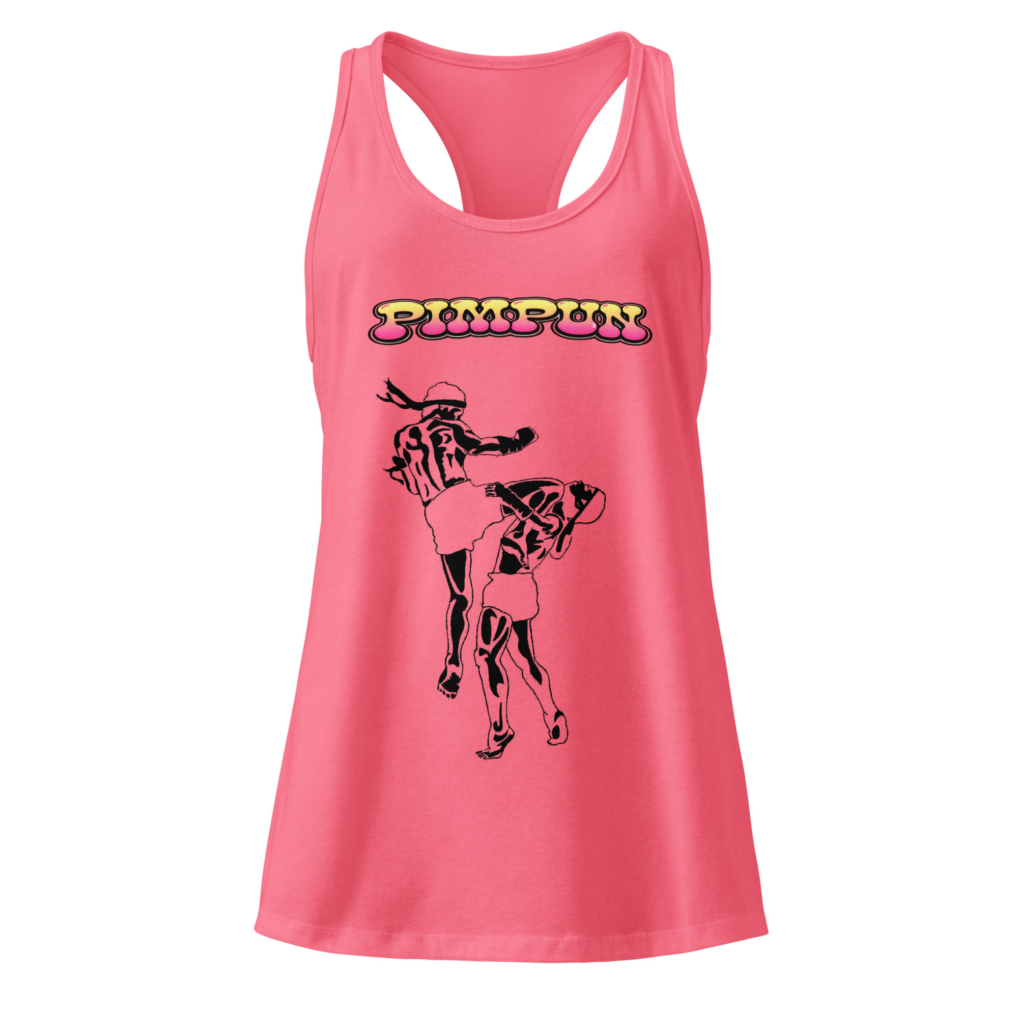 PIMPUN Logo Damen Tank Top – Streetwear Fitness Style Minimal Shirt