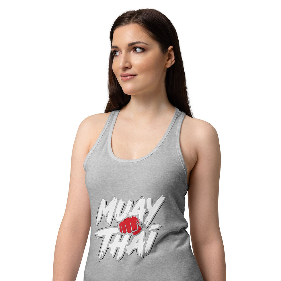 Miniaturbild: Muay Thai Damen Tank Top – Fight Spirit Kickboxing Fitness Shirt