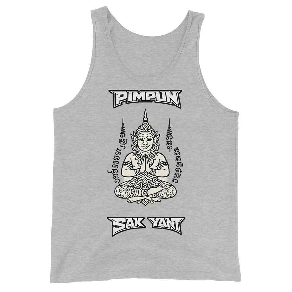 Miniaturbild: PIMPUN Sak Yant Meditation Herren Tank Top – Spirituelle Thai Tattoo Art