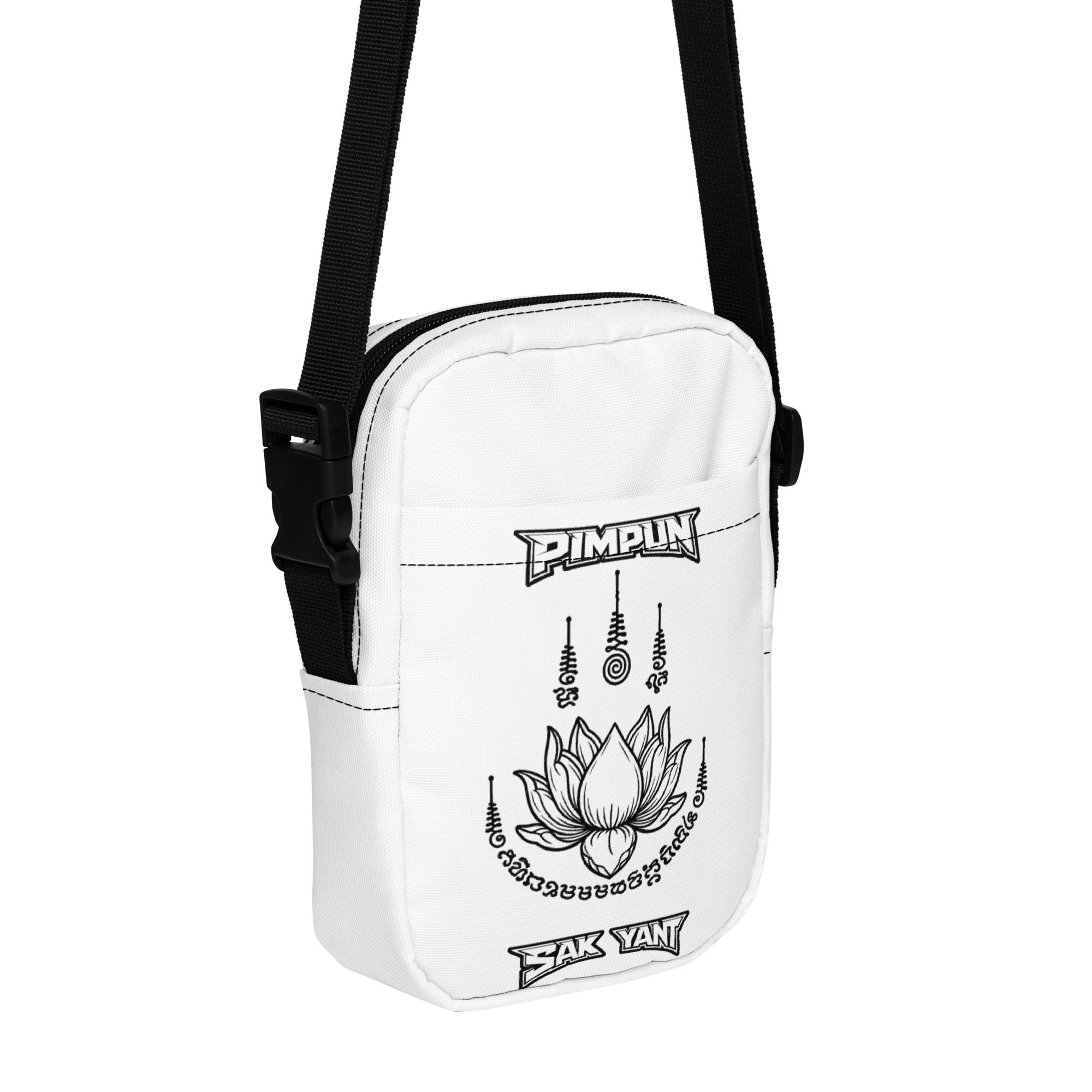PIMPUN Crossbody Bag – Sak Yant Orchidee Tattoo Ink. Style