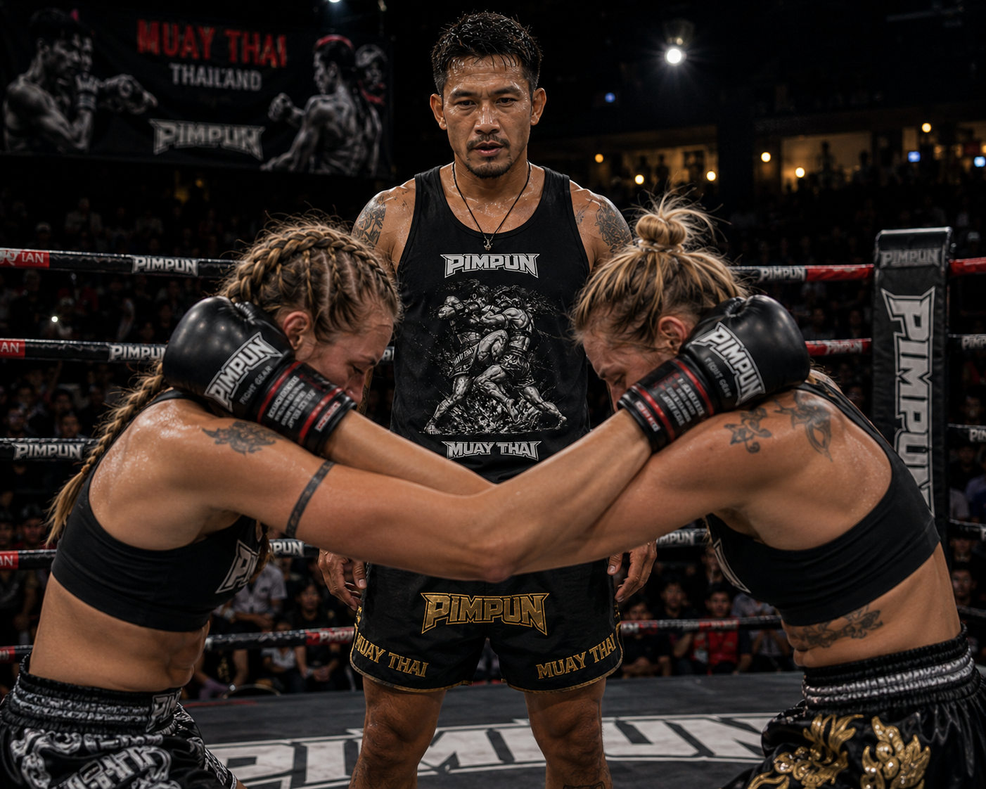 Muay Thai Female Clash Tank Top Herren MMA Gym Shirt – PIMPUN