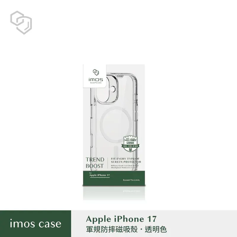 縮圖：iPhone 17-IMOS(磁吸)軍規保護殼-五色