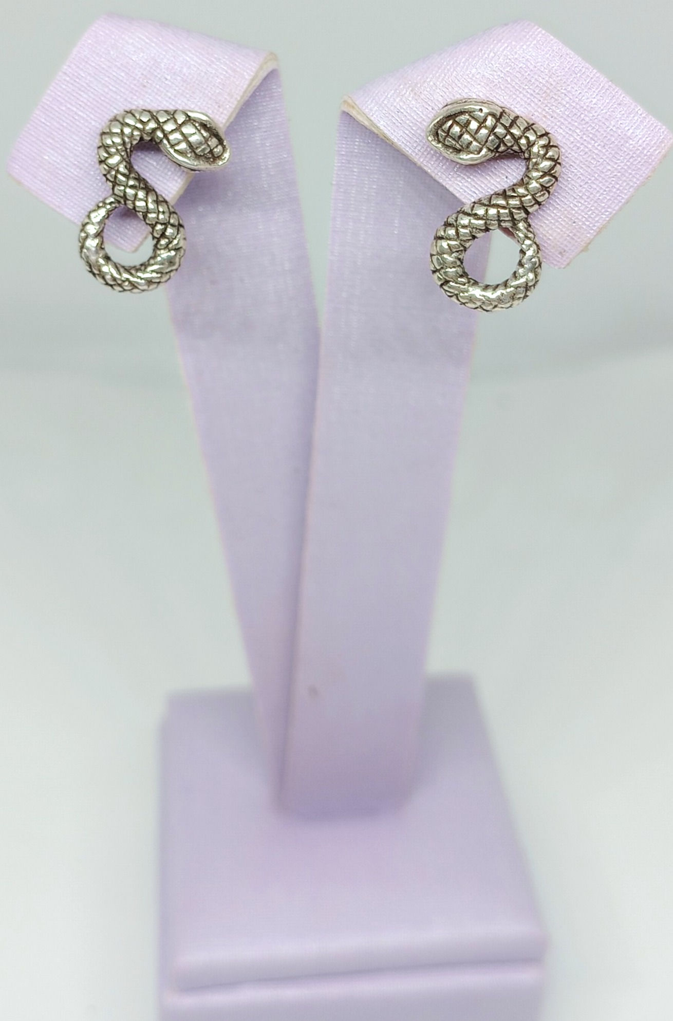 Brinco Cobra Prata Bali