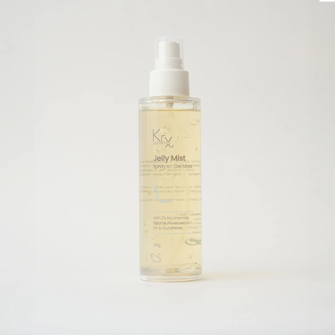 KRX Aesthetics Jelly Mist spray-on gel mask 105 g bottle