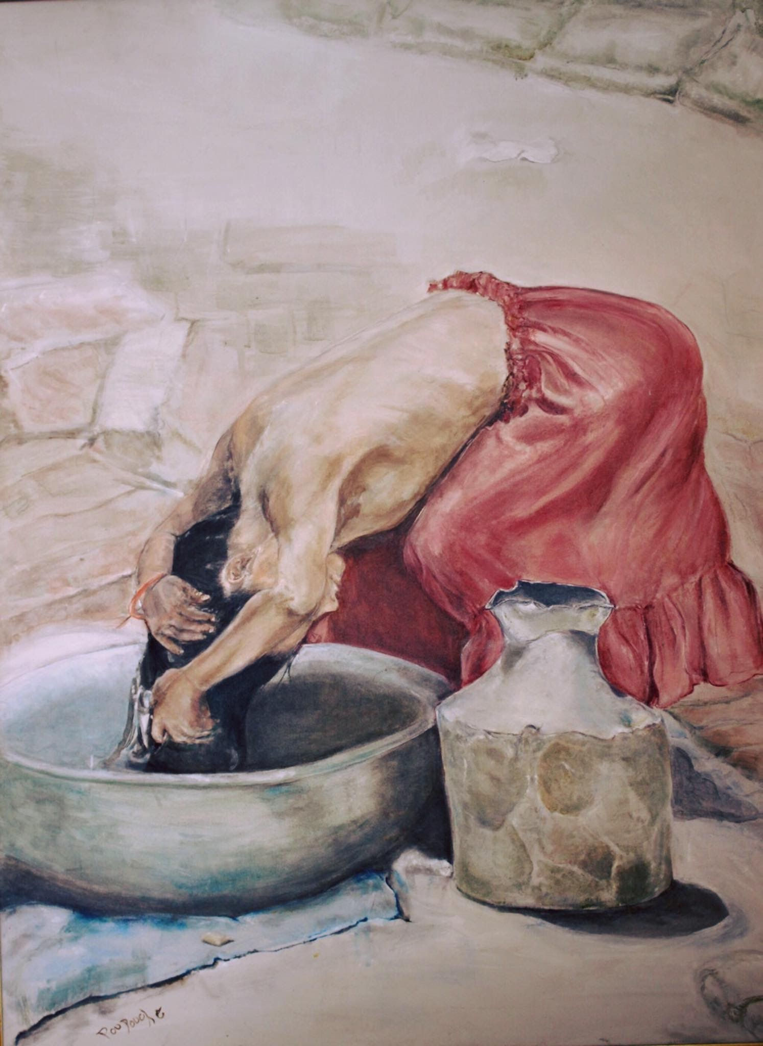 Girl Washing Her Hair