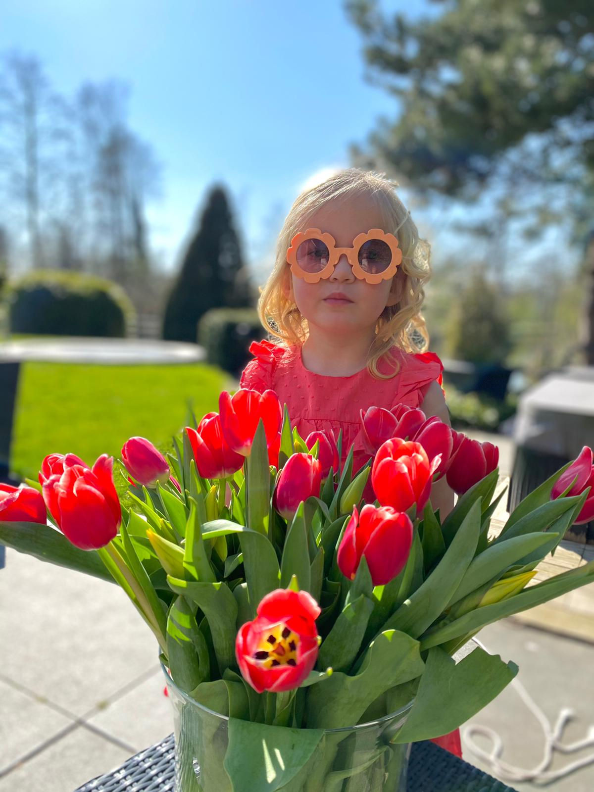 Zonnebril Chloe peach