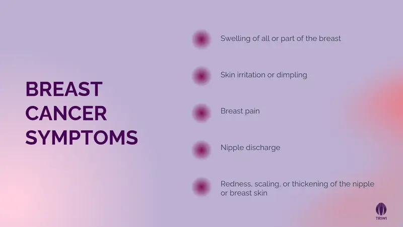 breast cancer symptoms