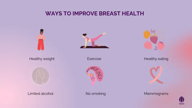 ways to improve breast health
