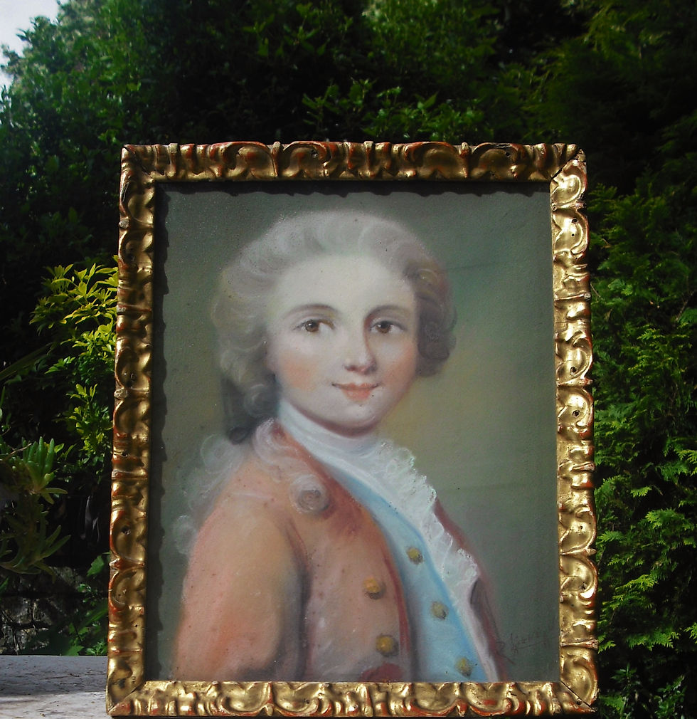 Miniature : Portrait De Page - Pastel Signé Zoé Laigneau