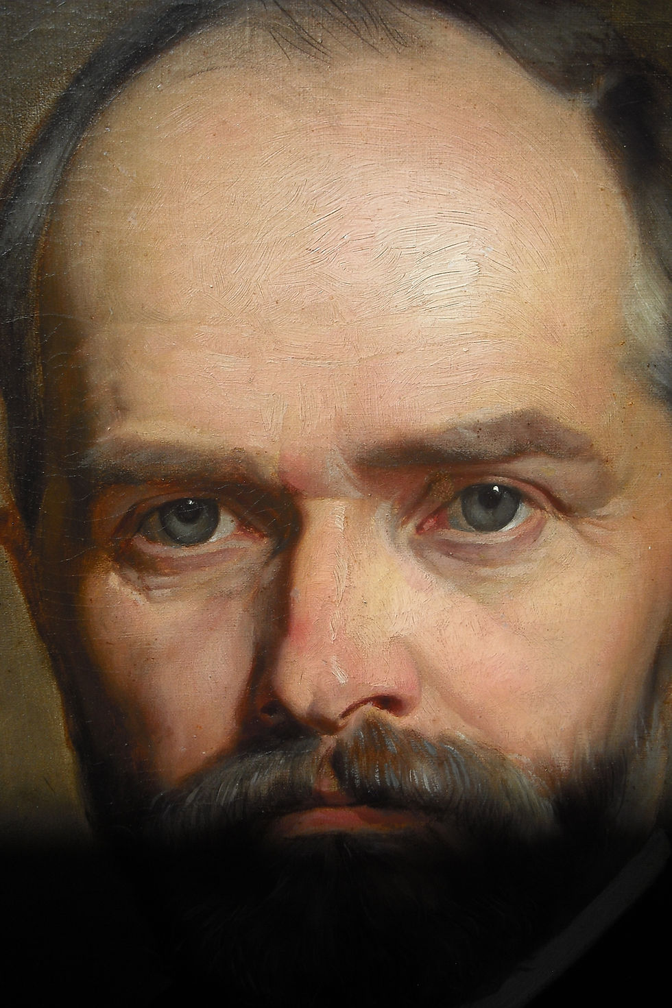 Miniature : Huile signée 1885, 70,5 x 60,5