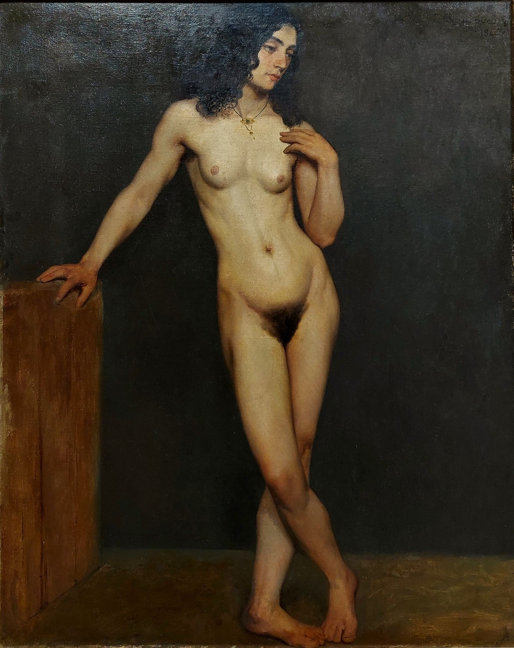 Jules-Eugène LENEPVEU XIX -Académie Nu -91 x 65