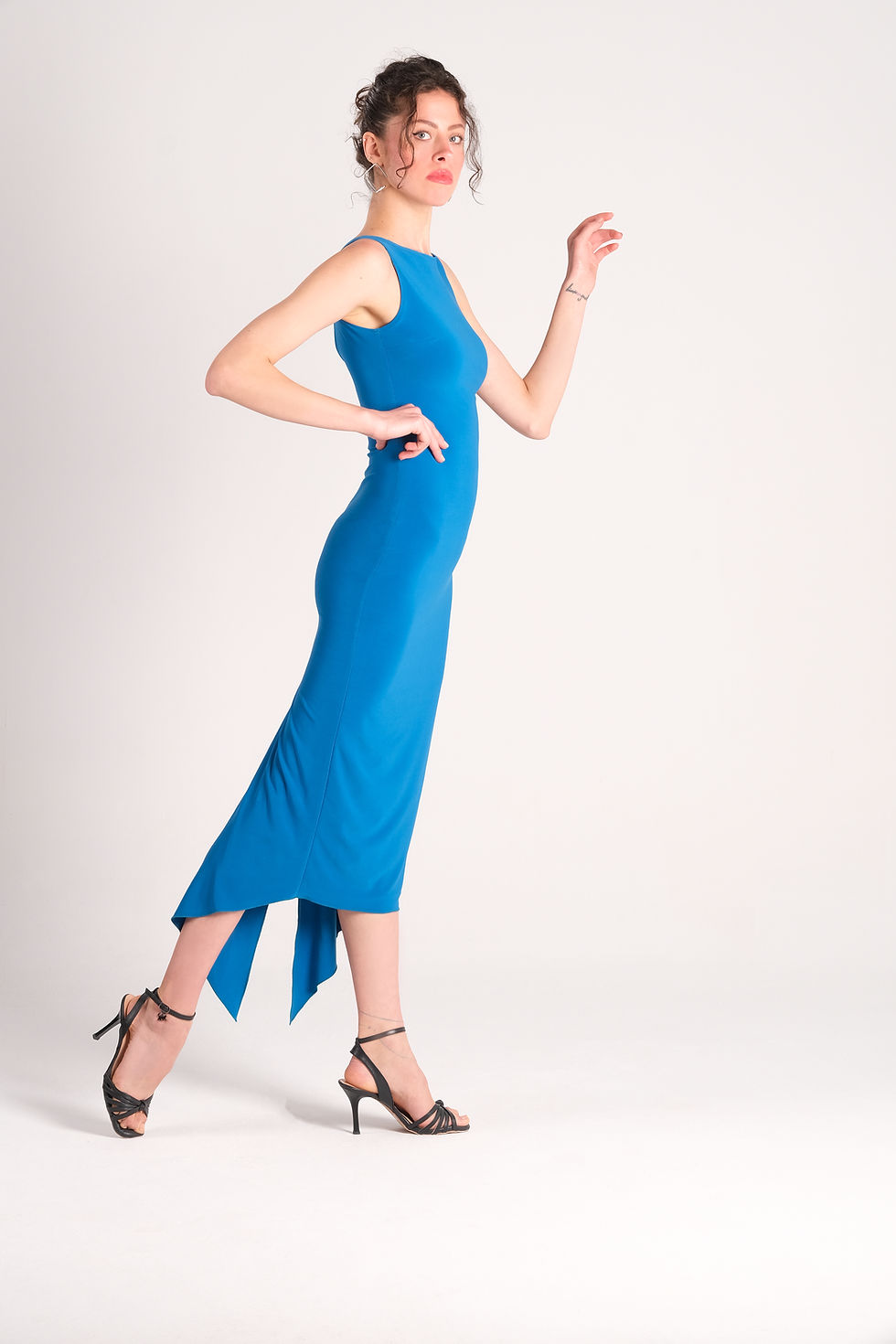 Thumbnail: Dream Ocean Black & Blue Reversible Tango Dress